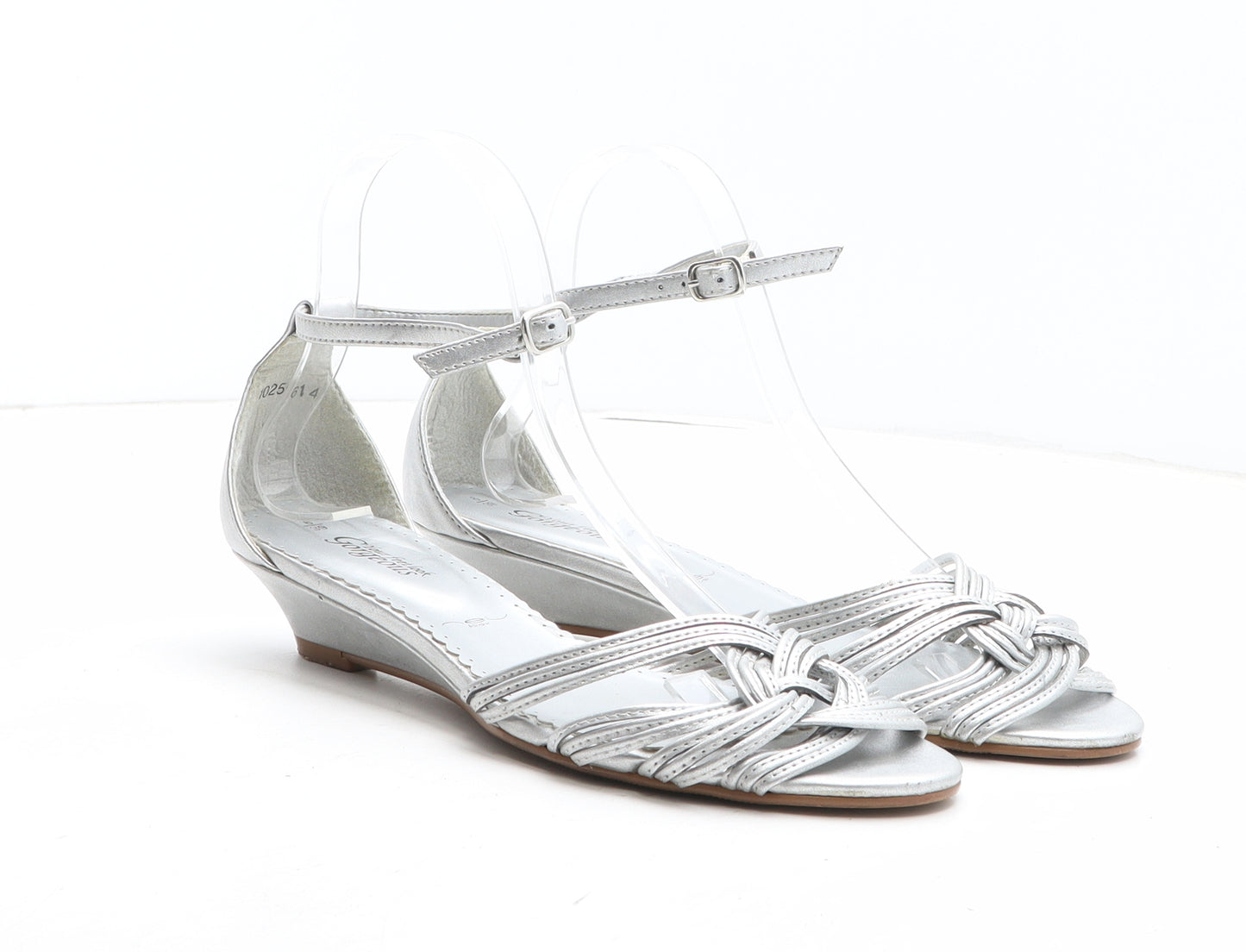 New Look Womens Silver Synthetic Strappy Heel UK