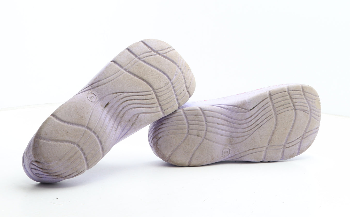 Briers Womens Purple Floral Synthetic Slip On Sandal UK