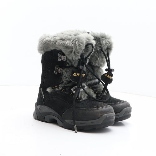 Hi-Tec Girls Black Synthetic Snow Boot Boot UK 13