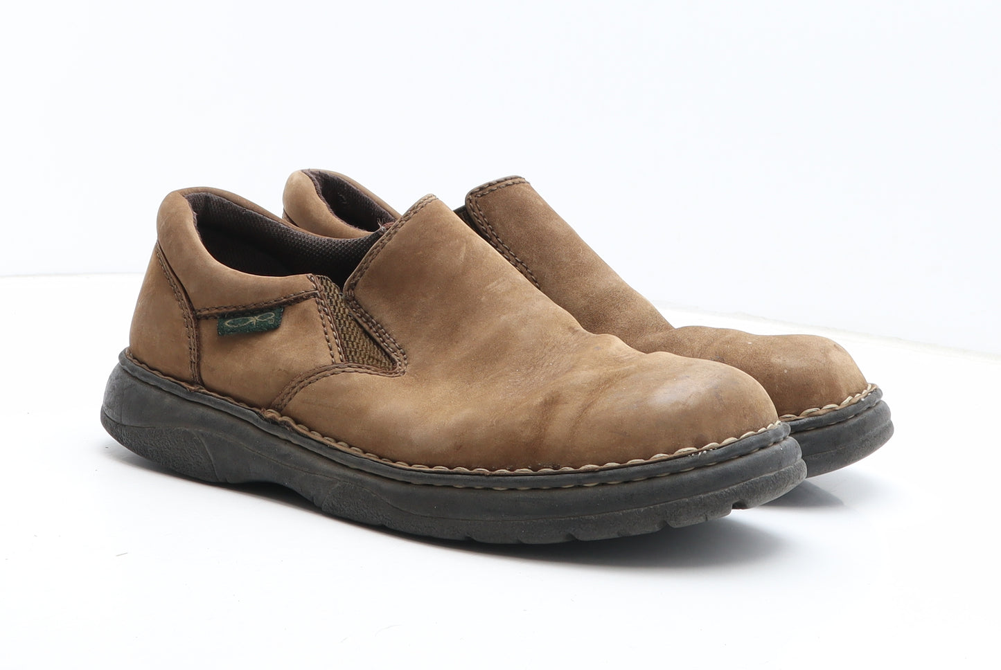 Op Mens Brown Synthetic Slip On Casual UK 9