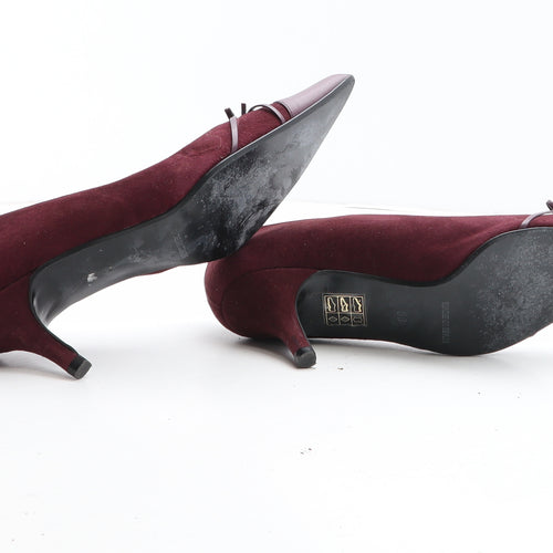 Carvela Womens Purple Leather Court Heel UK