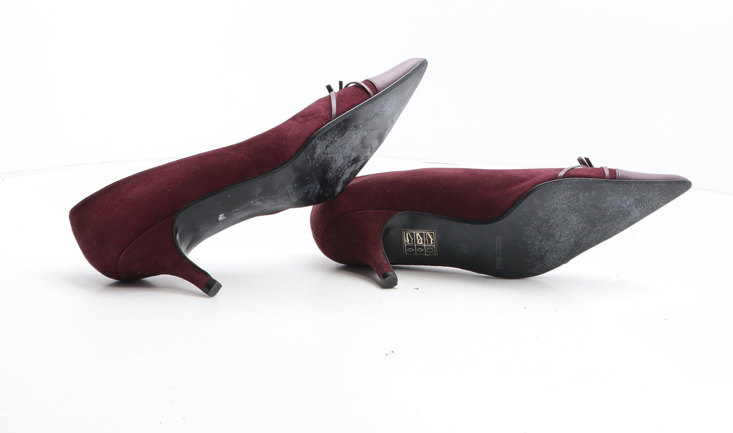 Carvela Womens Purple Leather Court Heel UK