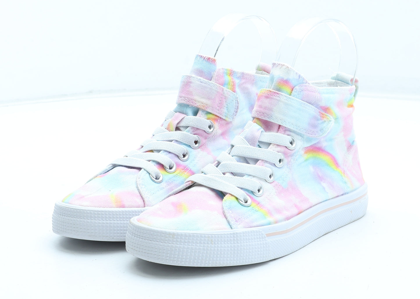 H&M Girls Multicoloured Tie Dye Polyester Trainer UK 13.5 32