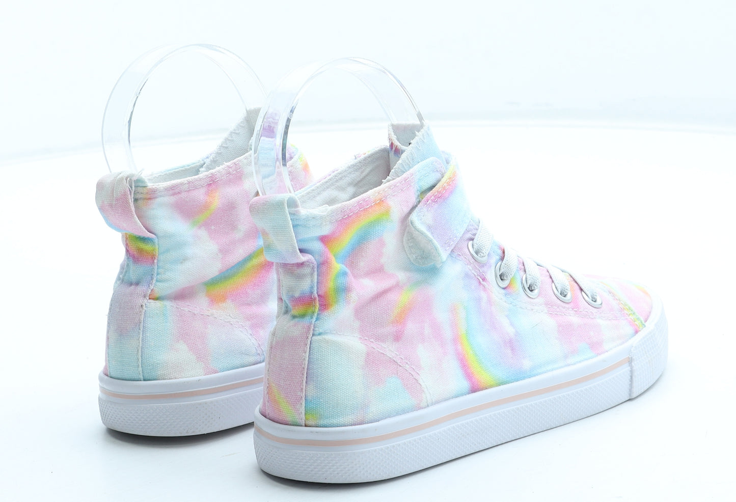 H&M Girls Multicoloured Tie Dye Polyester Trainer UK 13.5 32