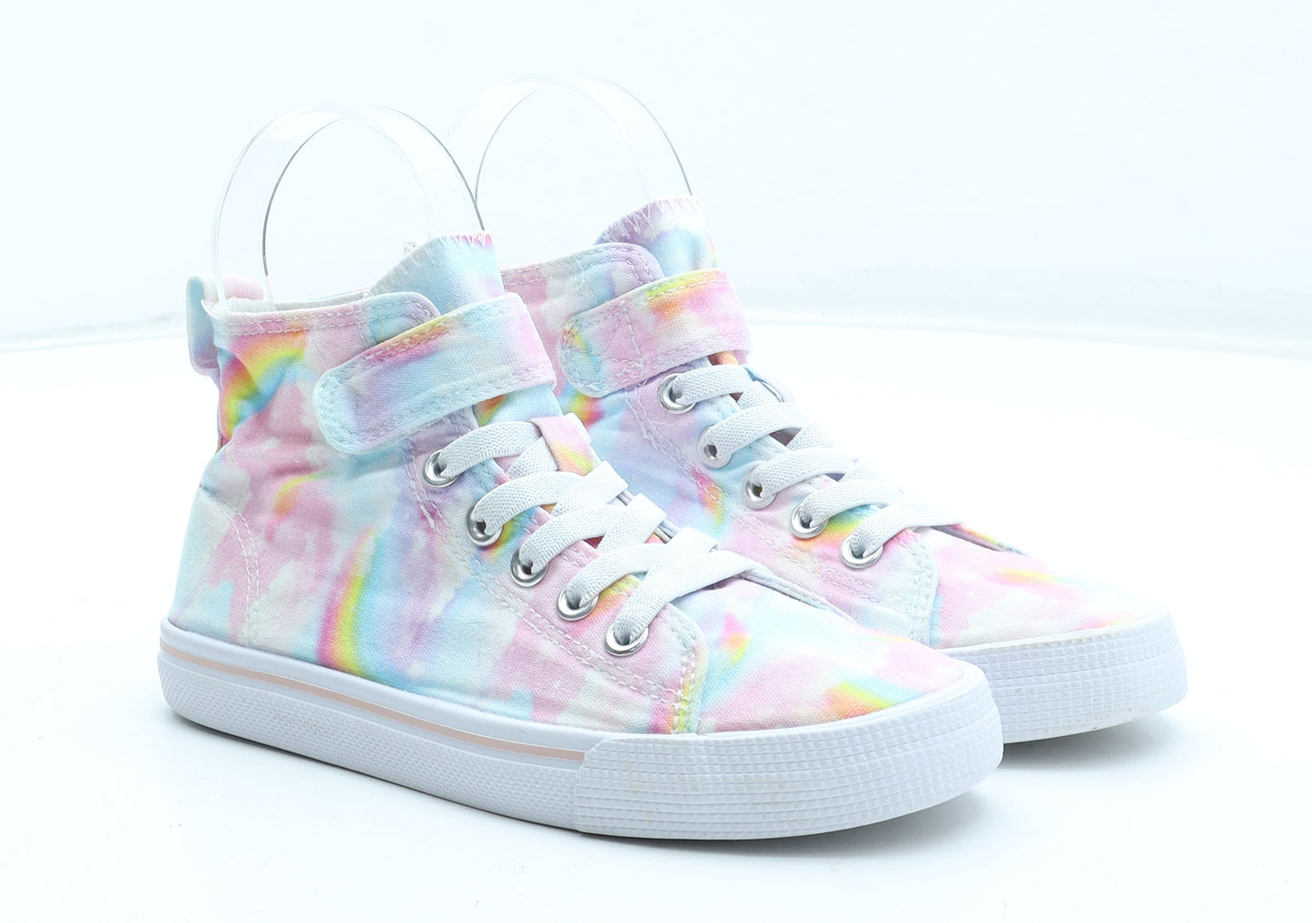 H&M Girls Multicoloured Tie Dye Polyester Trainer UK 13.5 32