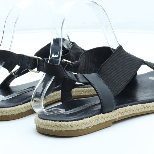 & Other Stories Womens Black Polyester Slingback Sandal UK