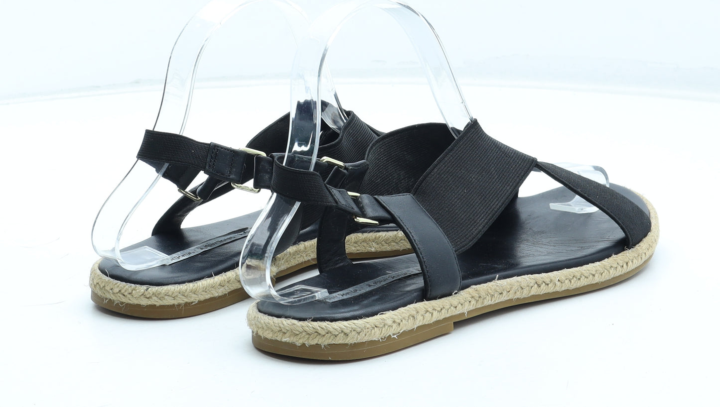 & Other Stories Womens Black Polyester Slingback Sandal UK