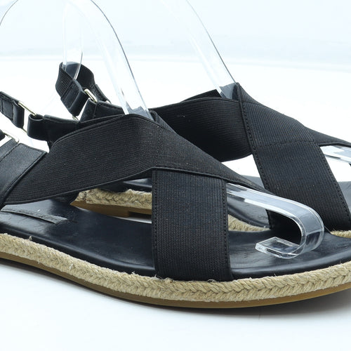 & Other Stories Womens Black Polyester Slingback Sandal UK
