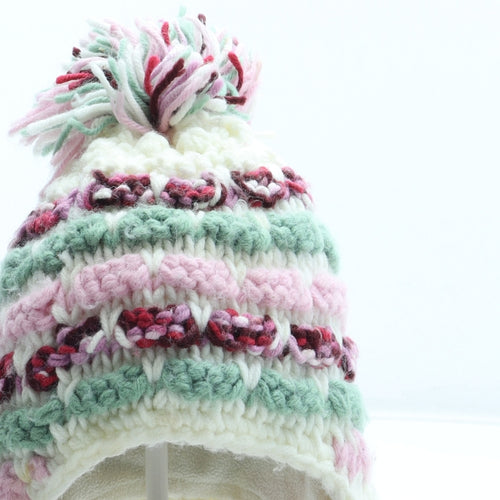 NEXT Girls Multicoloured Acrylic Winter Hat Size S - Size 6-12 months