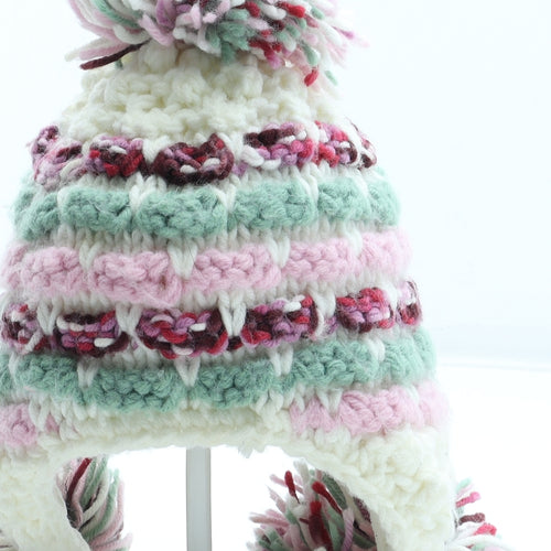 NEXT Girls Multicoloured Acrylic Winter Hat Size S - Size 6-12 months