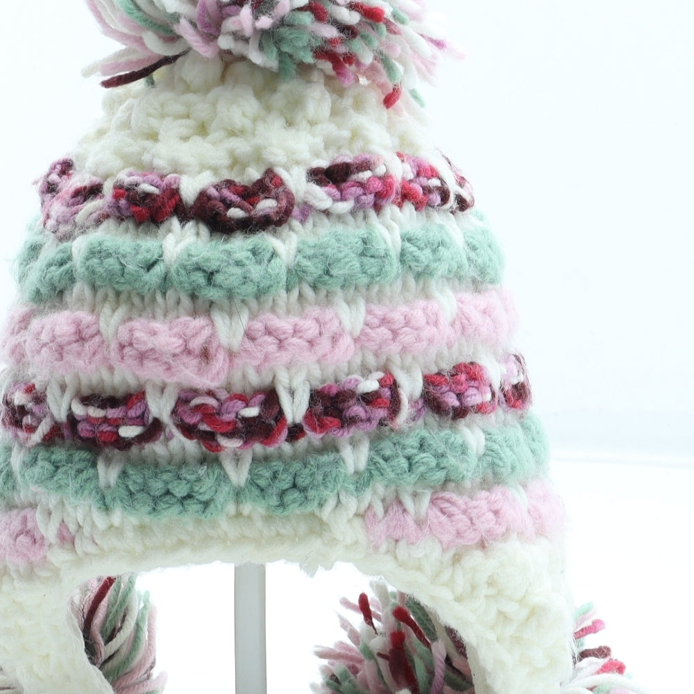 NEXT Girls Multicoloured Acrylic Winter Hat Size S - Size 6-12 months