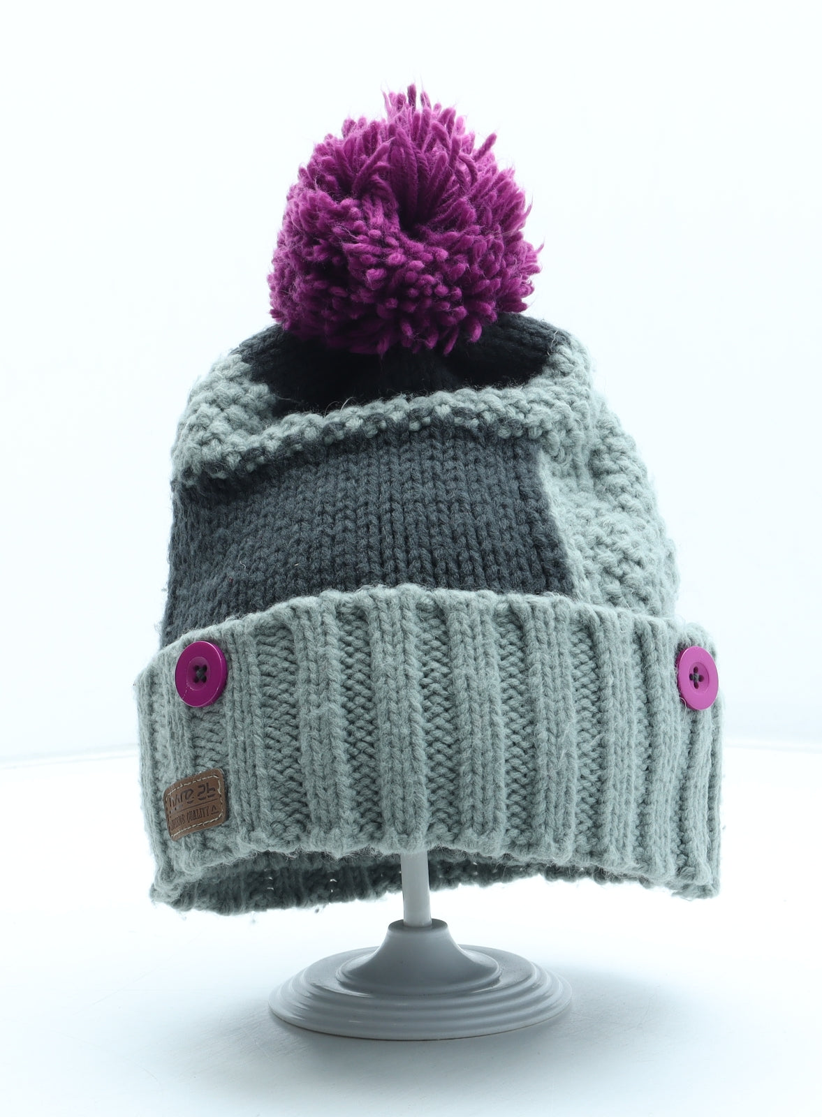 Regatta Womens Grey Acrylic Bobble Hat One Size