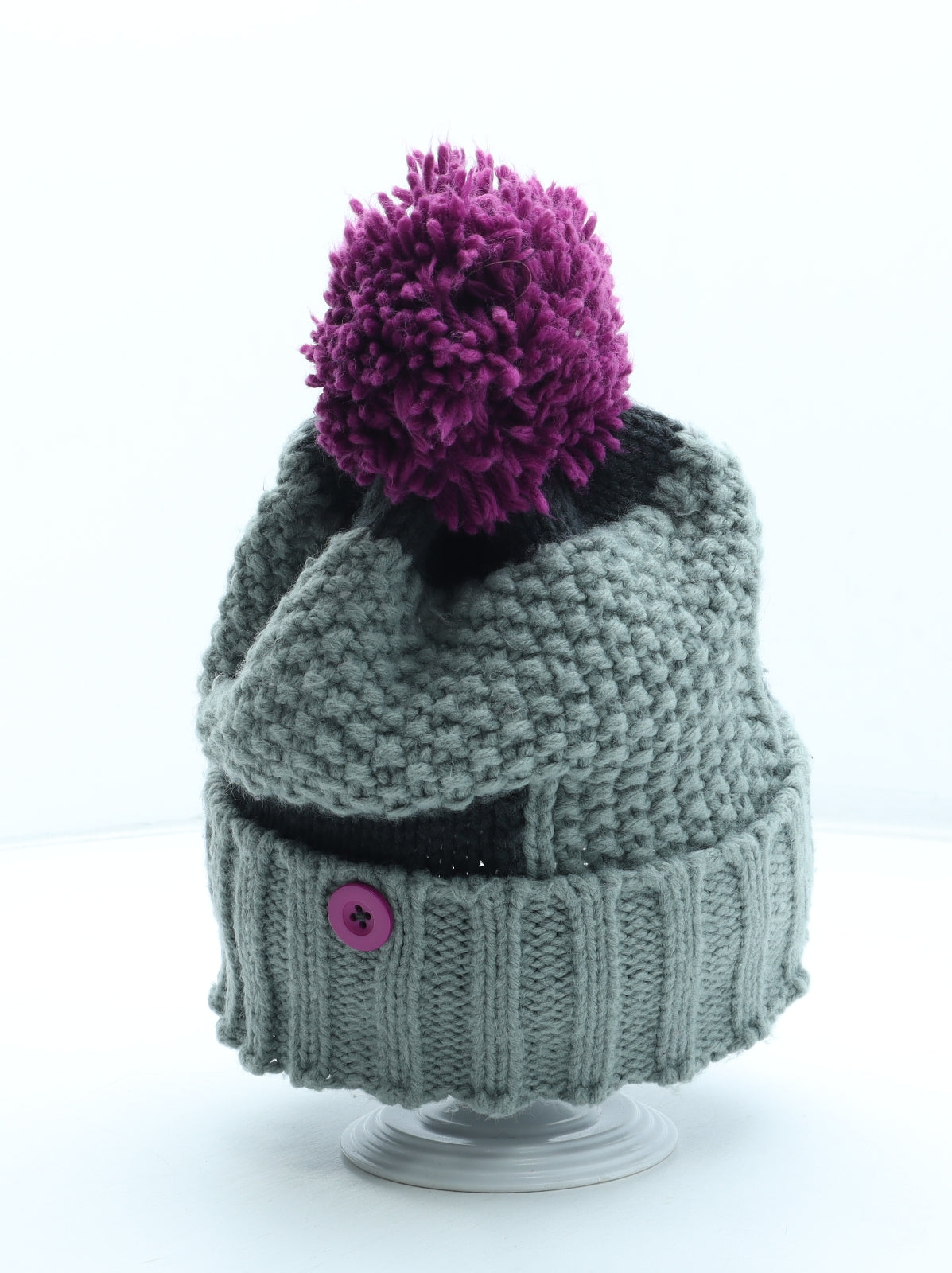 Regatta Womens Grey Acrylic Bobble Hat One Size