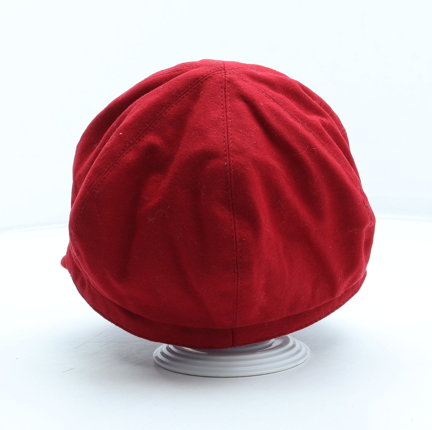 Preworn Womens Red Polyester Peaked Cap One Size