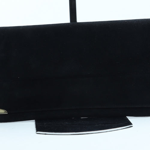 Preworn Womens Black Polyurethane Clutch Size Small