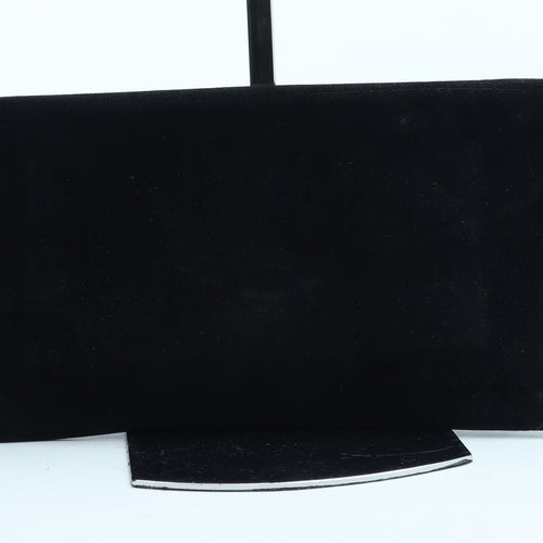 Preworn Womens Black Polyurethane Clutch Size Small