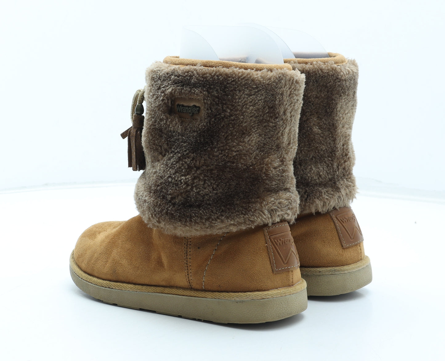 Wrangler Girls Brown Polyester Shearling Style Boot UK 1 33