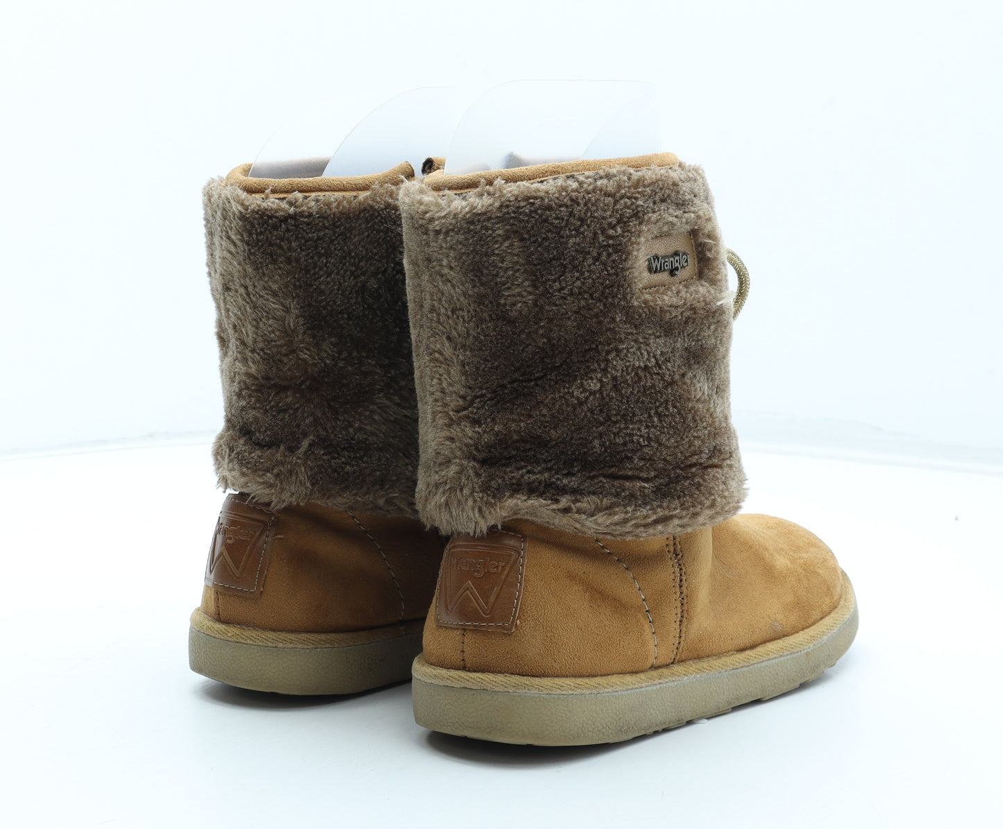 Wrangler Girls Brown Polyester Shearling Style Boot UK 1 33