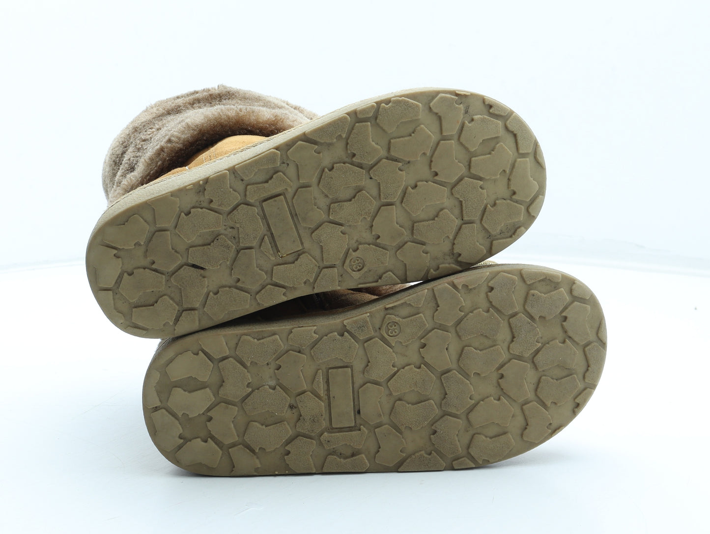 Wrangler Girls Brown Polyester Shearling Style Boot UK 1 33