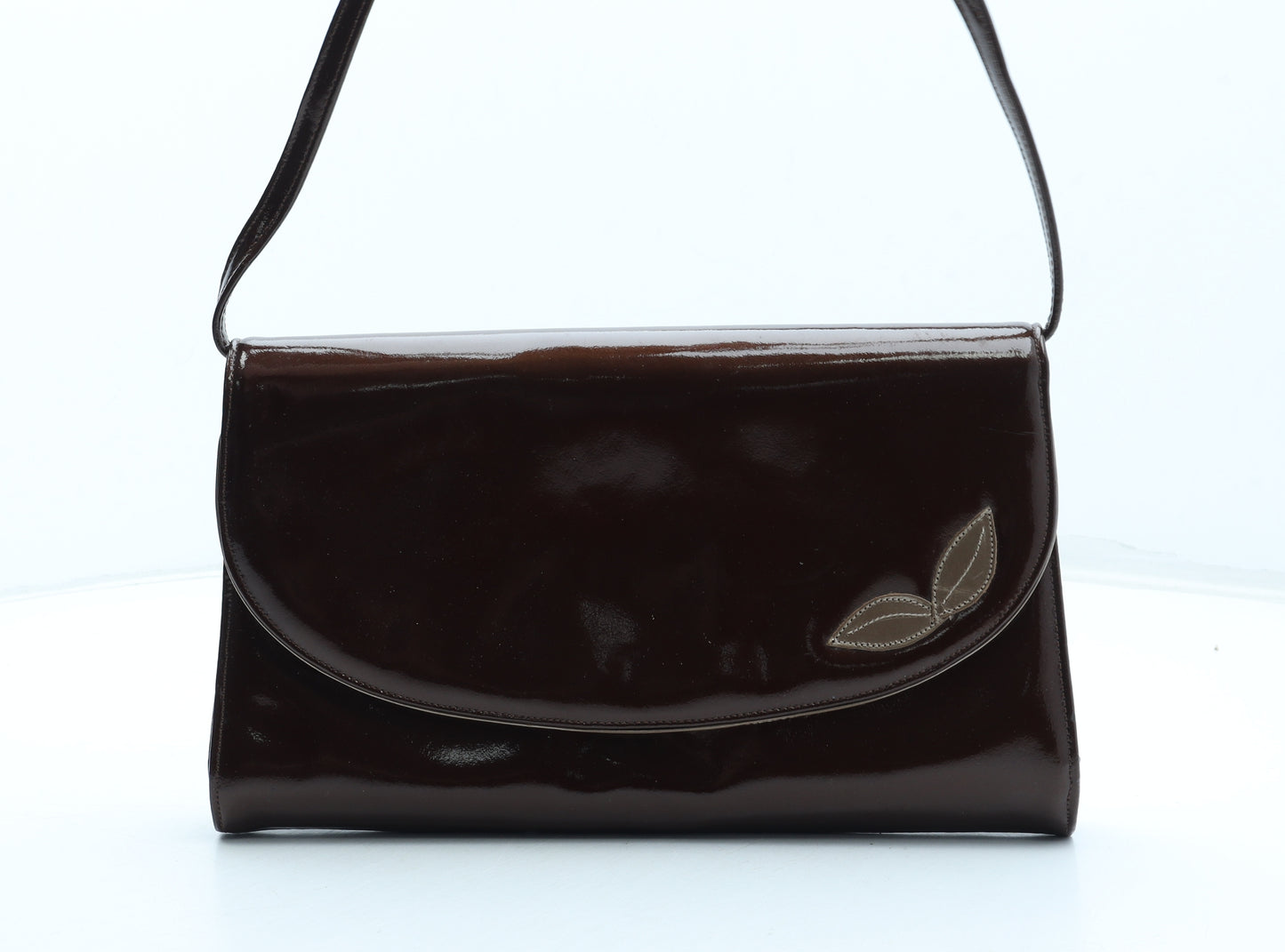 Clarks Womens Brown Leather Shoulder Bag Size Small