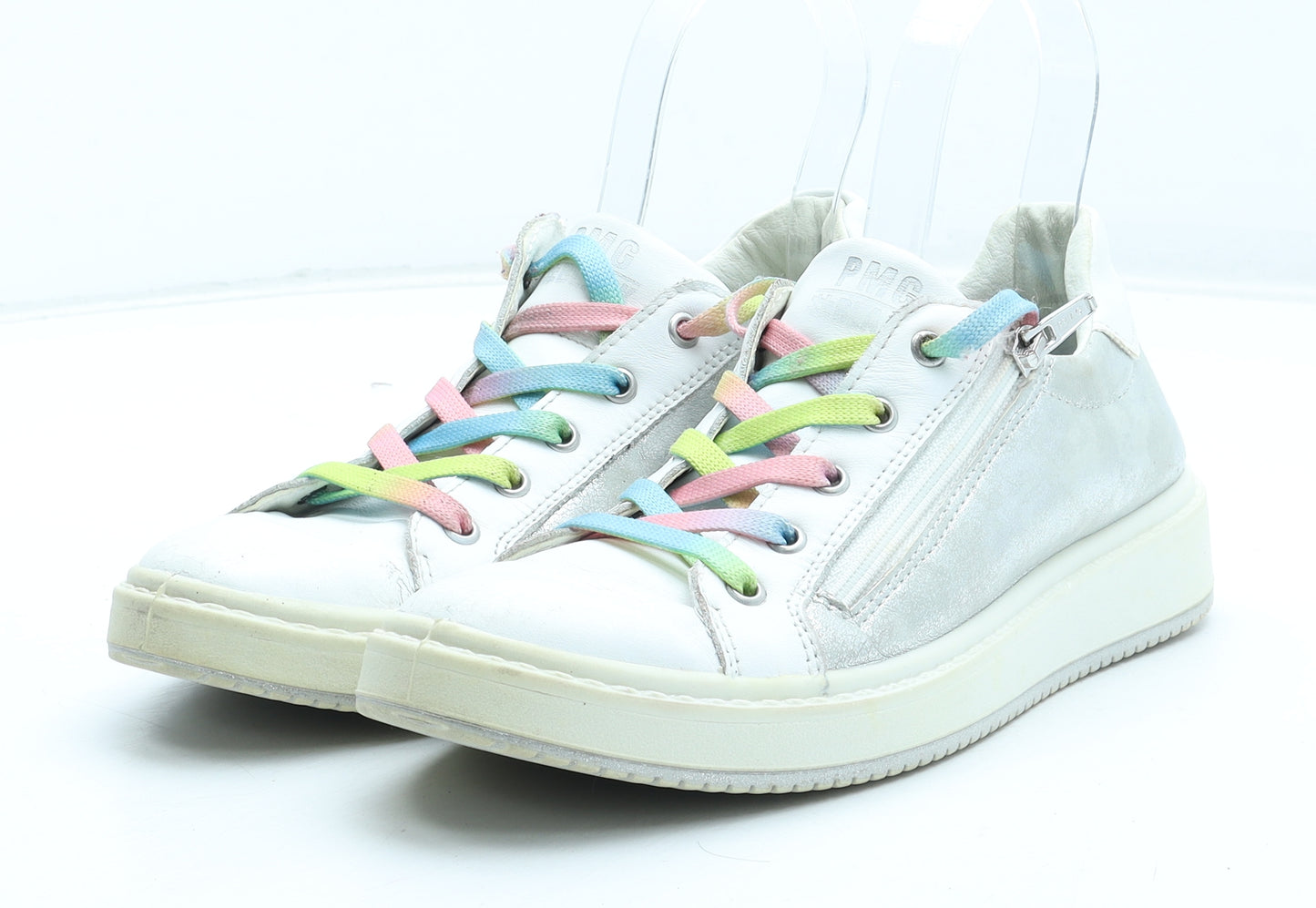 PMG Womens White Polyester Trainer UK