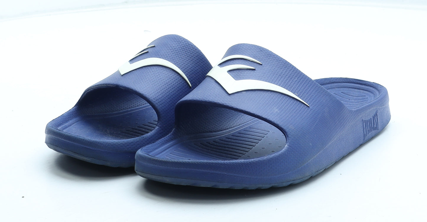 Everlast Boys Blue Rubber Slider Sandal UK 4 37