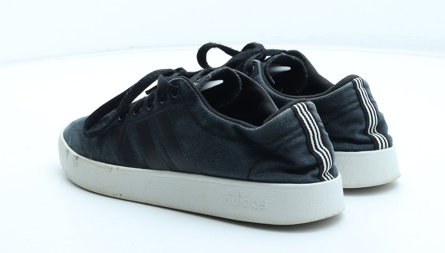 adidas Mens Black Polyester Trainer UK 7 41