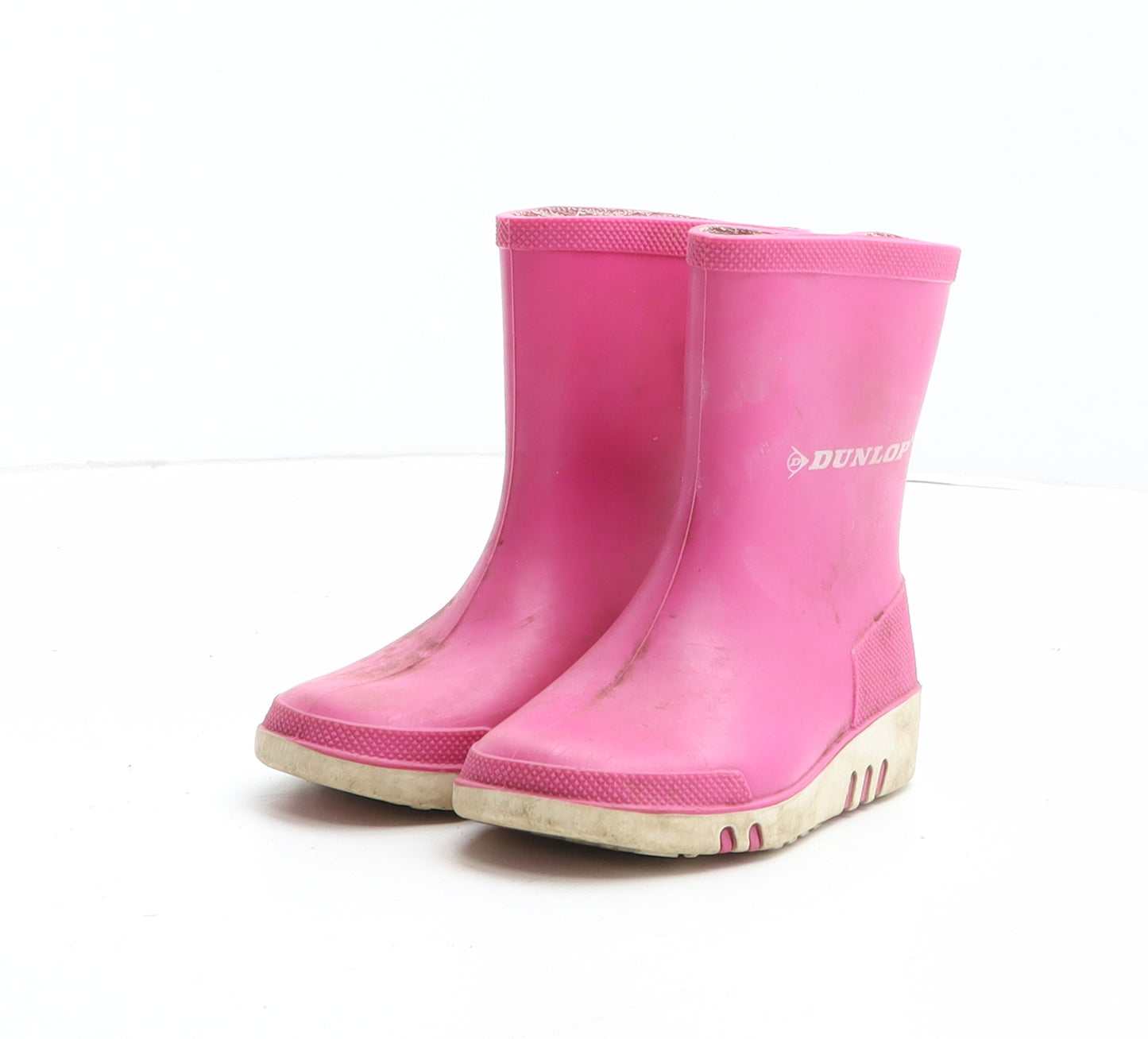 Dunlop Girls Pink Synthetic Wellies Boot UK 6