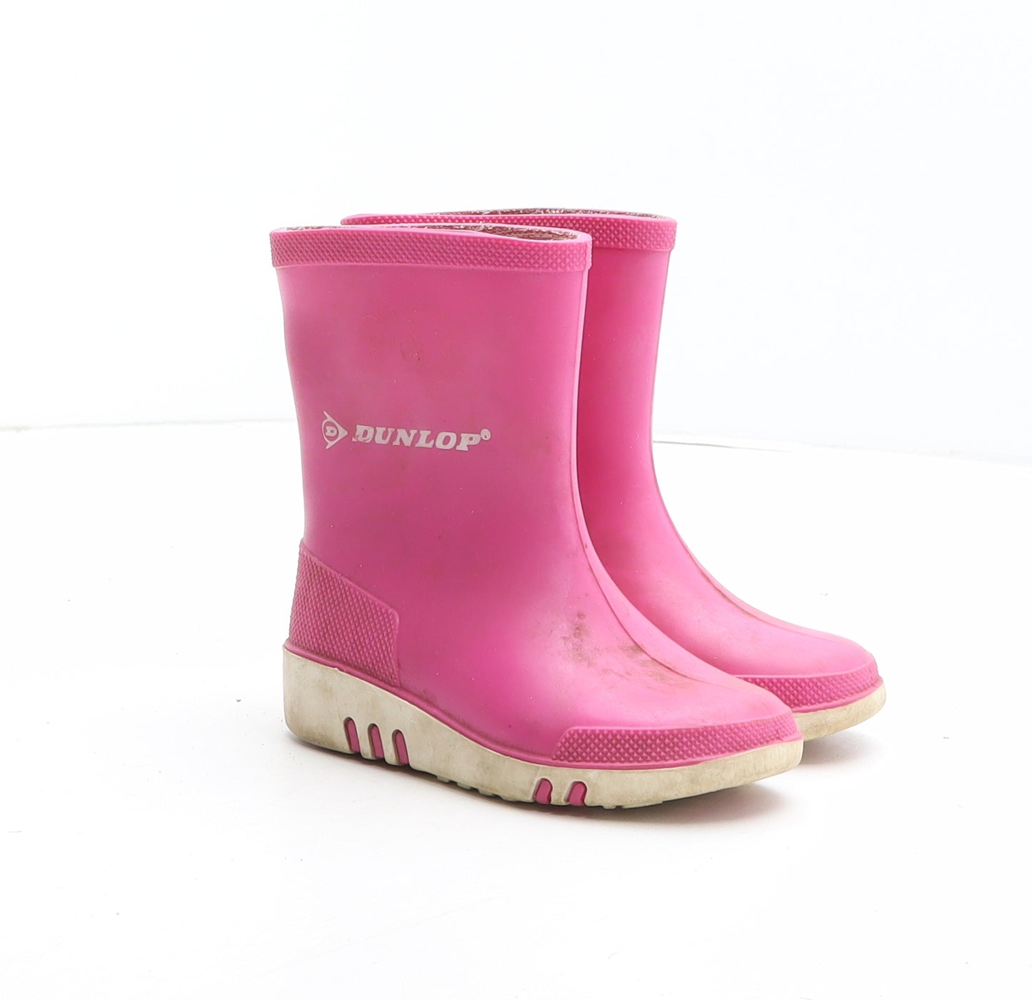 Dunlop Girls Pink Synthetic Wellies Boot UK 6