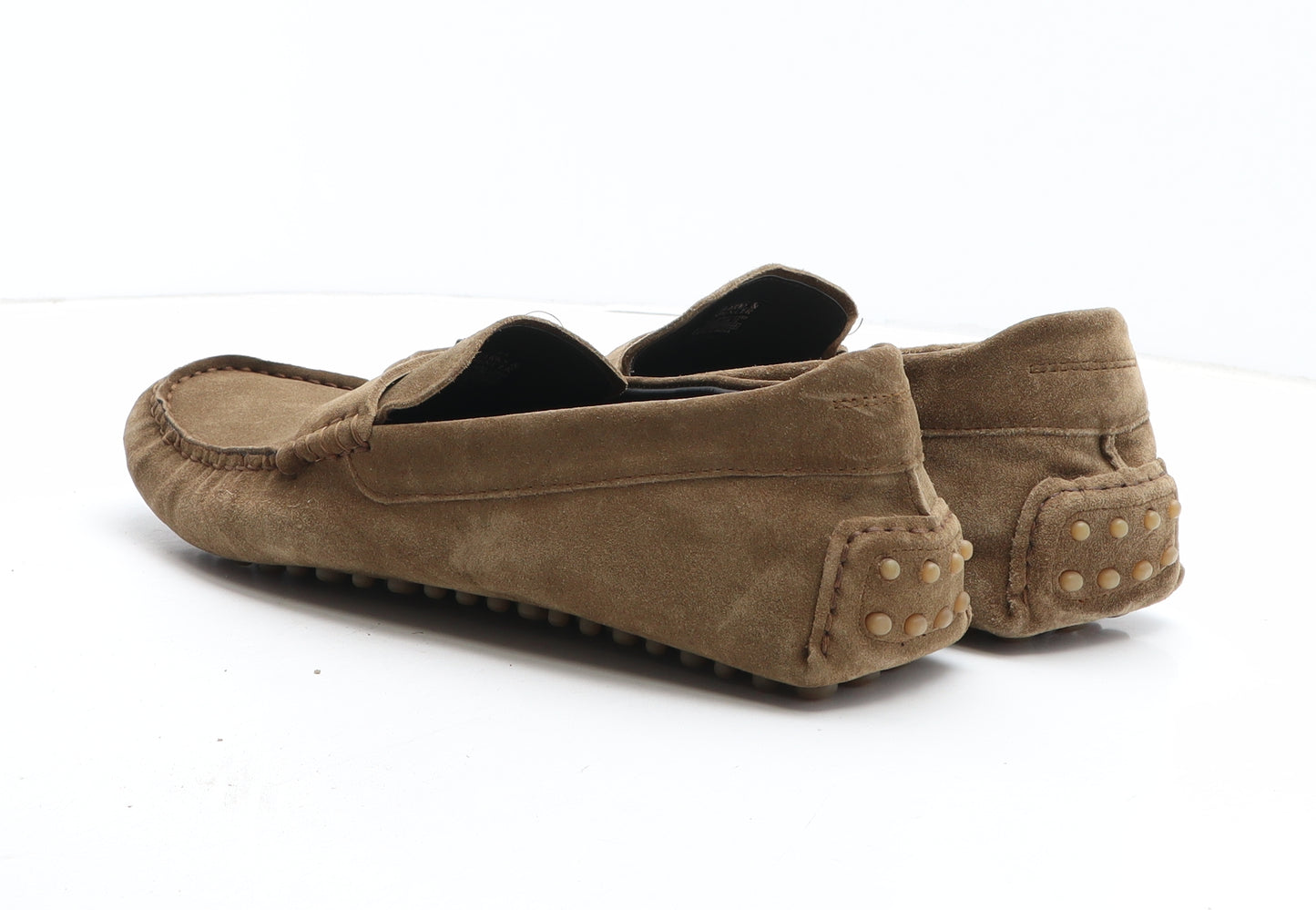 Marks and Spencer Mens Brown Leather Moccasin Casual UK 12