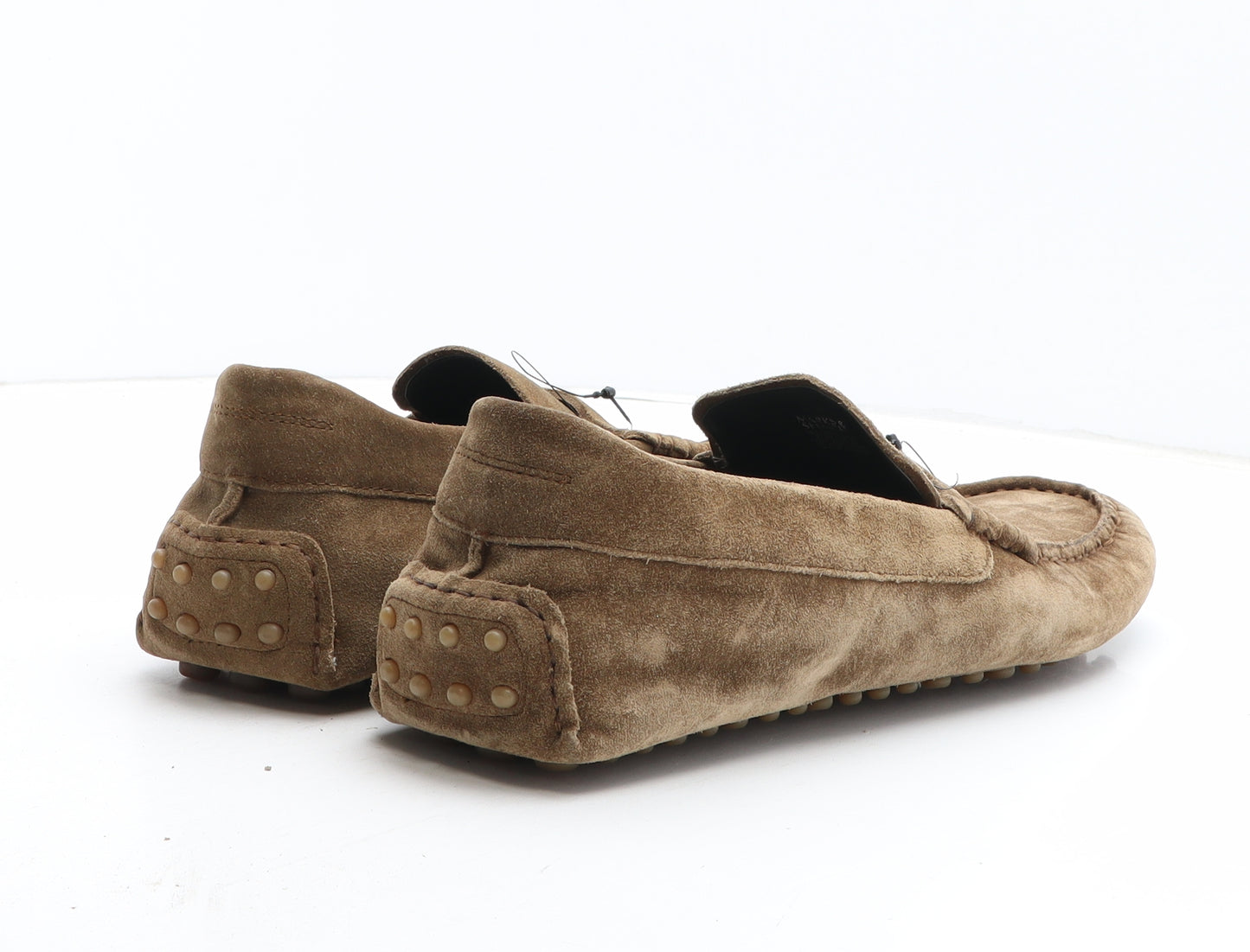 Marks and Spencer Mens Brown Leather Moccasin Casual UK 12