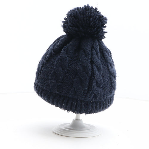 Marks and Spencer Boys Blue Acrylic Bobble Hat One Size - Paddington Bear Size 13-36 Months