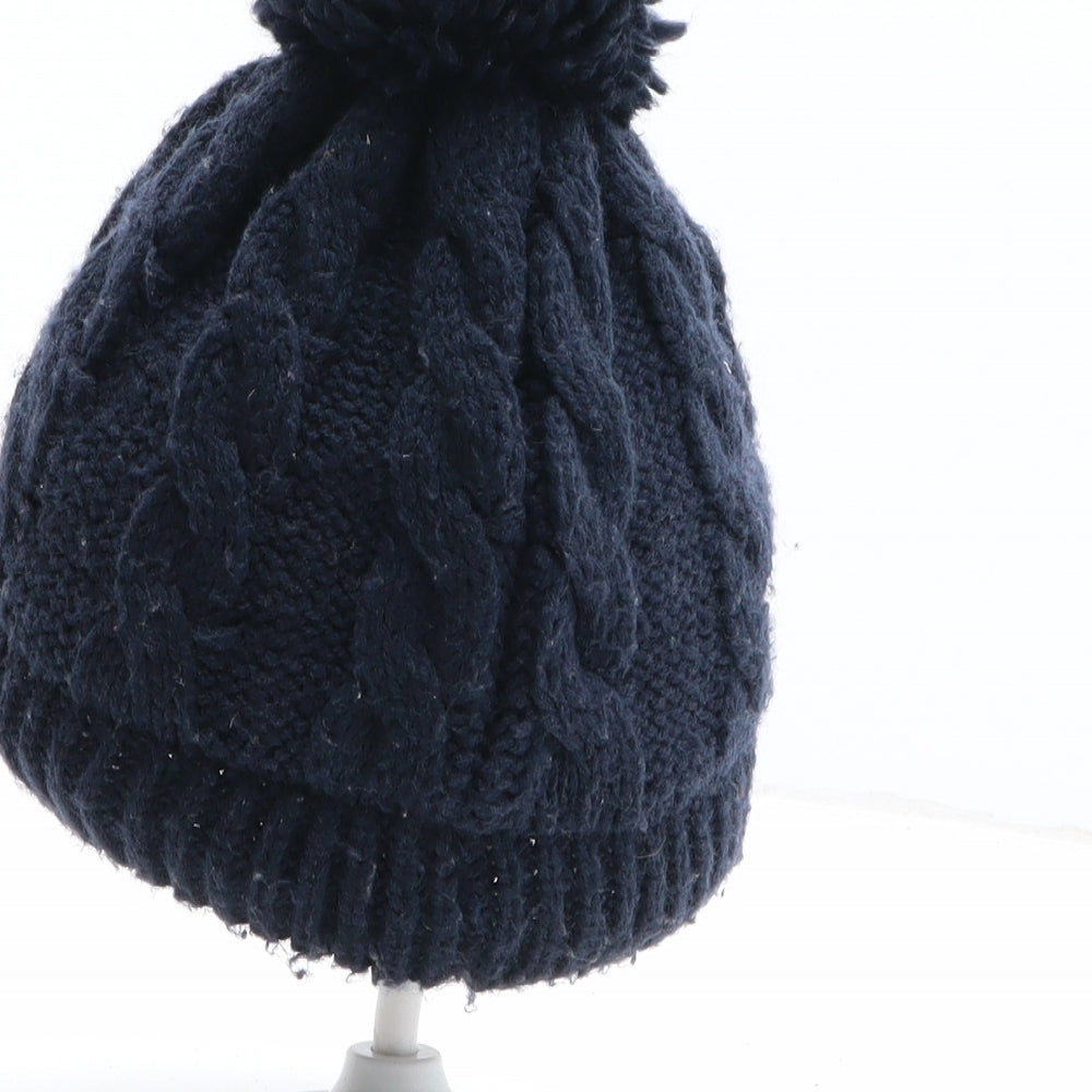 Marks and Spencer Boys Blue Acrylic Bobble Hat One Size - Paddington Bear Size 13-36 Months