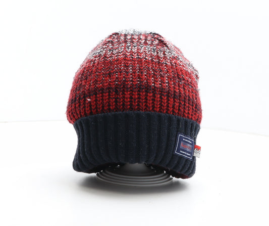 Superdry Mens Red Acrylic Beanie One Size