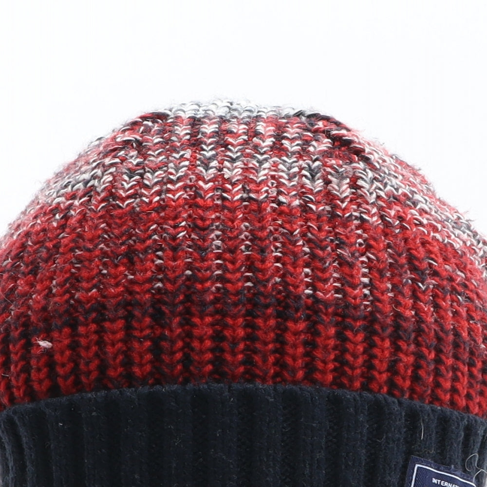 Superdry Mens Red Acrylic Beanie One Size