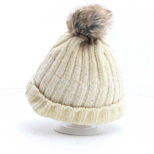 Regatta Womens Beige Polyester Bobble Hat One Size