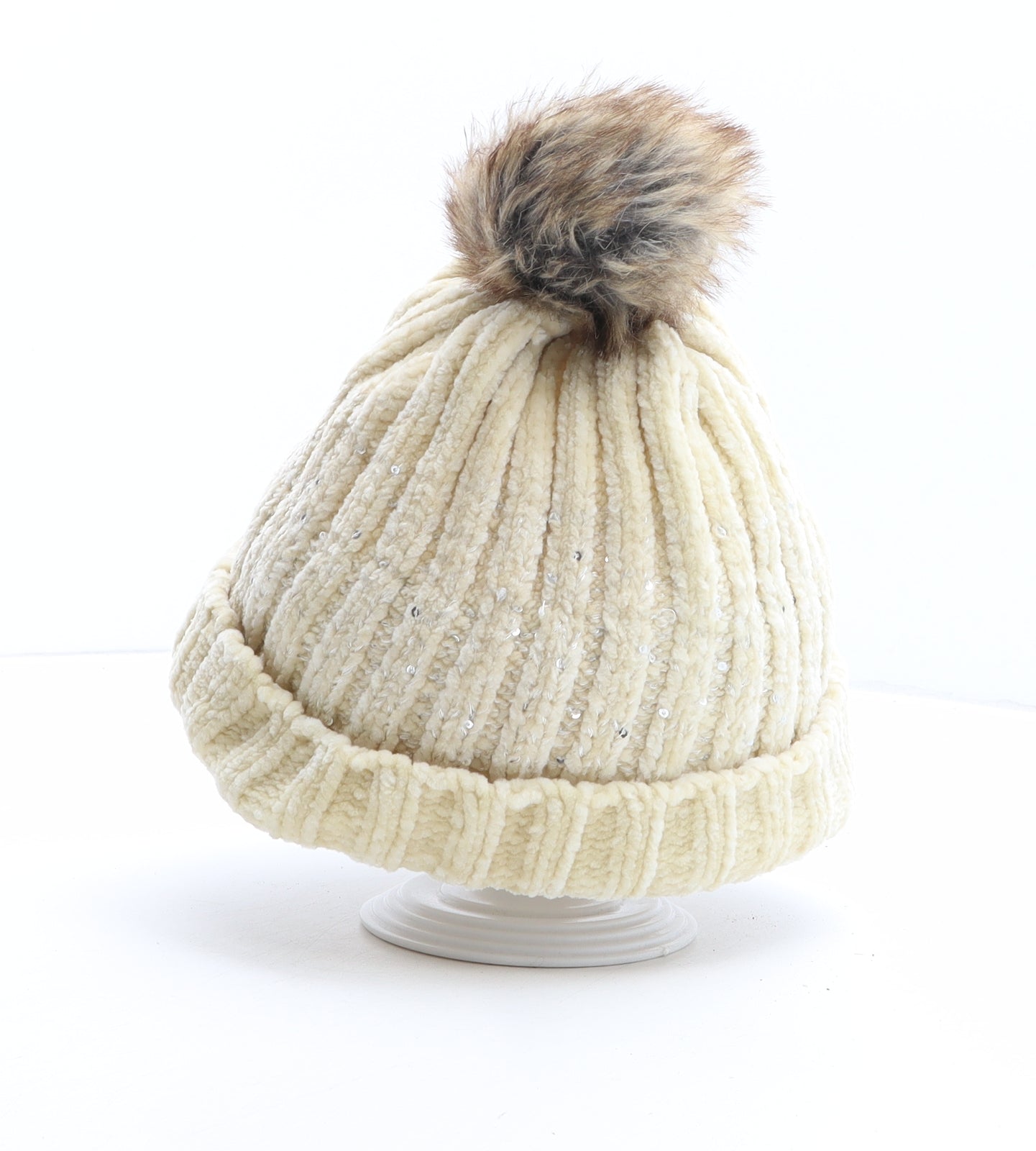 Regatta Womens Beige Polyester Bobble Hat One Size