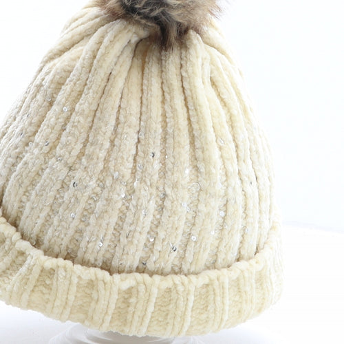 Regatta Womens Beige Polyester Bobble Hat One Size