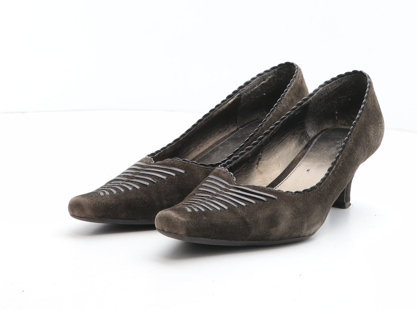 K by Clarks Womens Brown Synthetic Court Heel UK