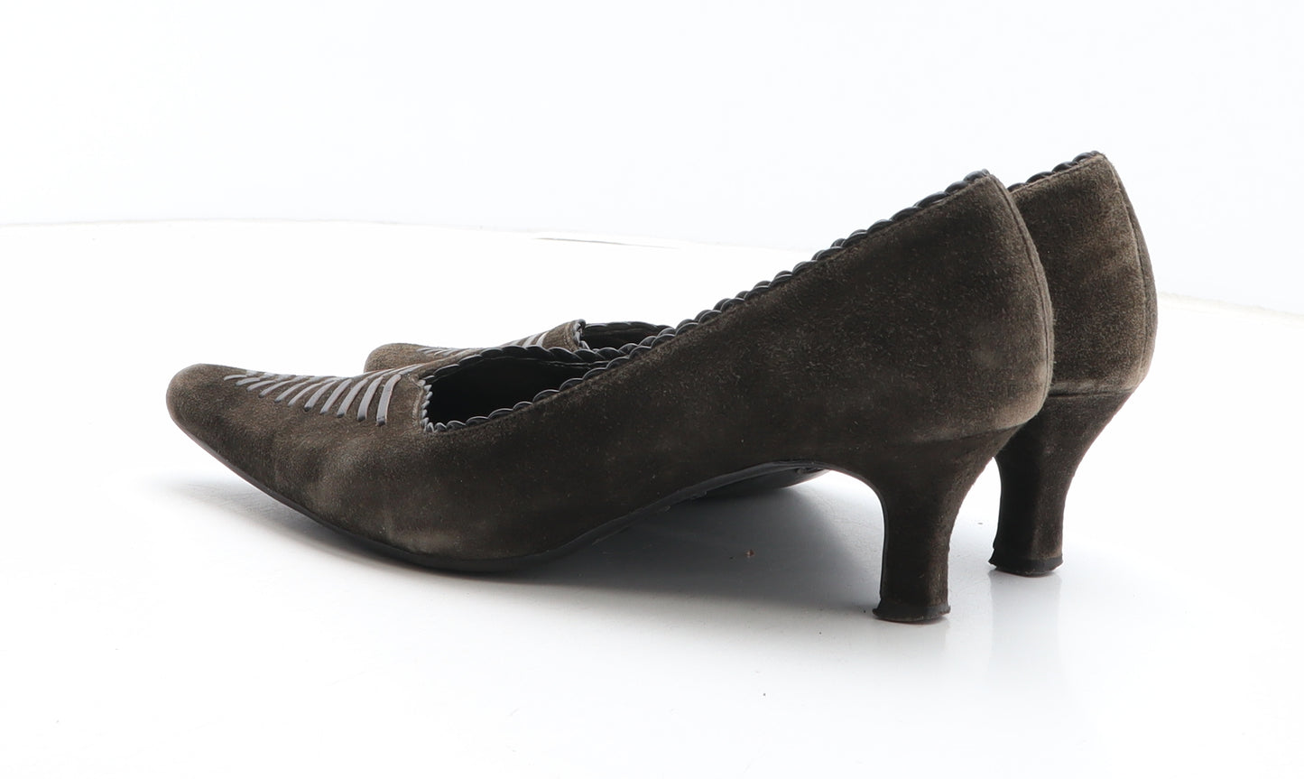 K by Clarks Womens Brown Synthetic Court Heel UK