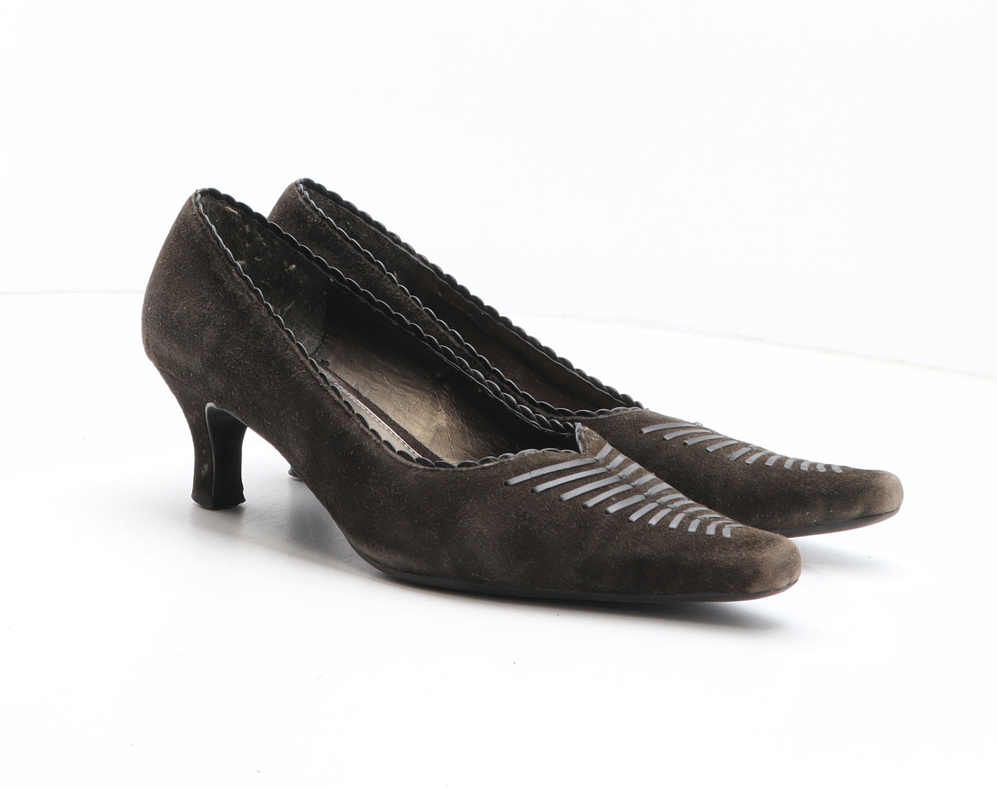 K by Clarks Womens Brown Synthetic Court Heel UK