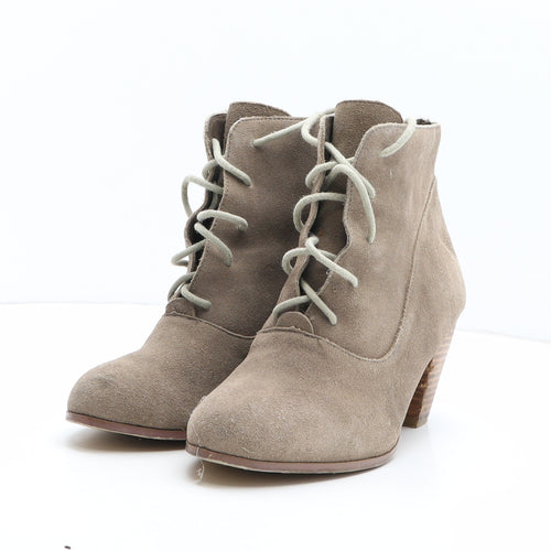Tailissime Womens Beige Suede Bootie Boot UK