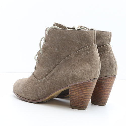 Tailissime Womens Beige Suede Bootie Boot UK