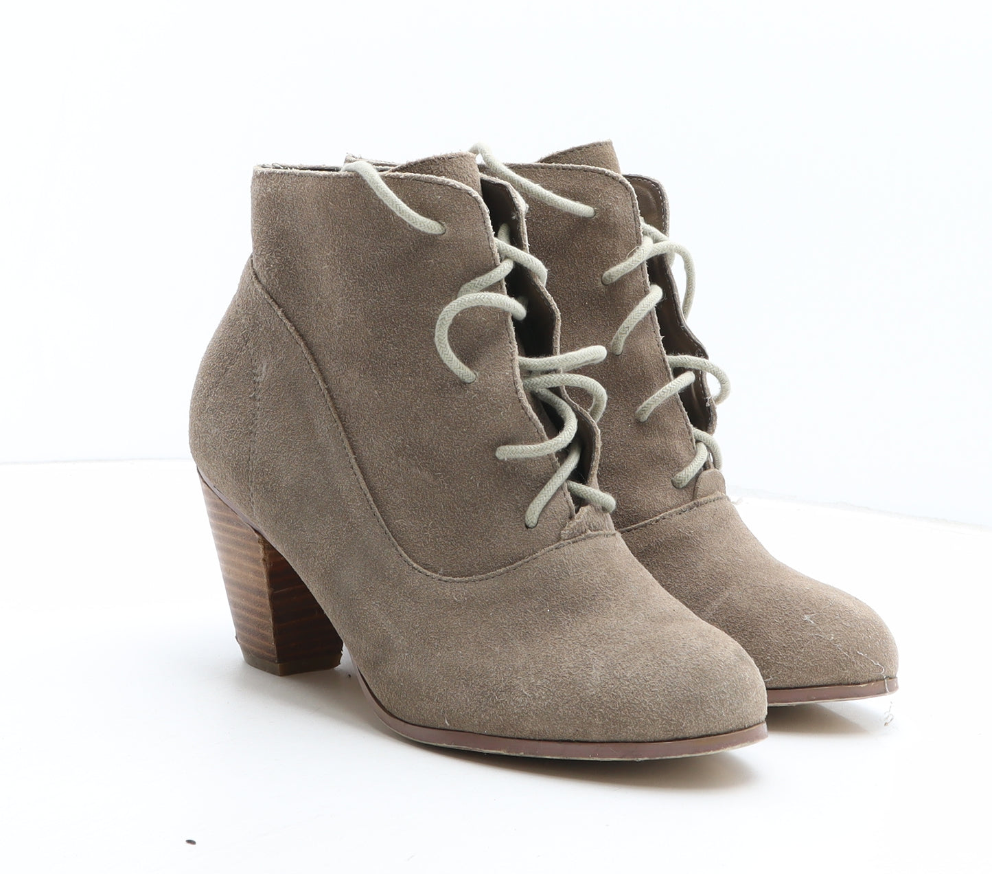 Tailissime Womens Beige Suede Bootie Boot UK