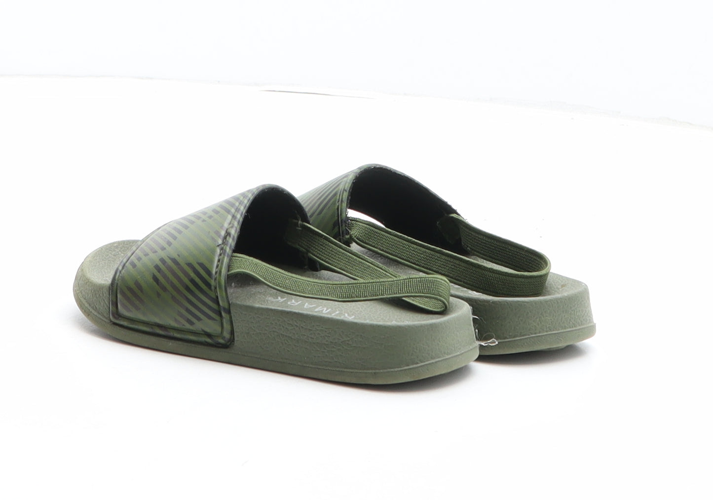 Primark Boys Green Camouflage Synthetic Slip On Sandal UK 7