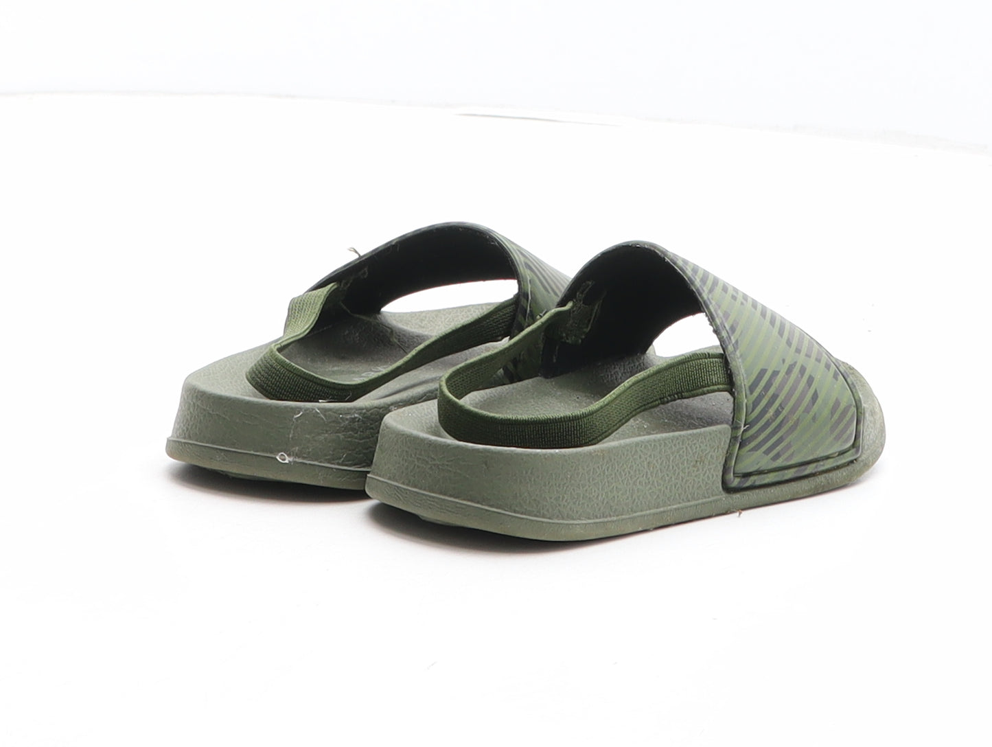 Primark Boys Green Camouflage Synthetic Slip On Sandal UK 7