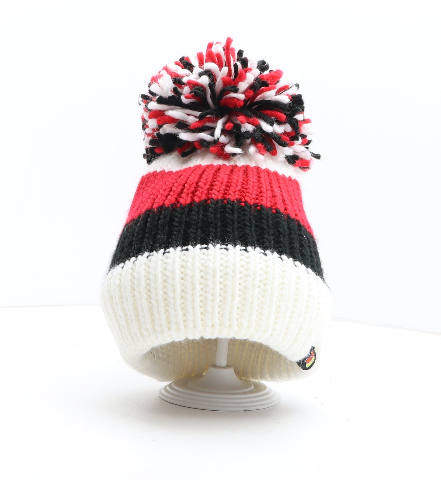 Bigbobblehats Womens Multicoloured Colourblock Acrylic Bobble Hat One Size