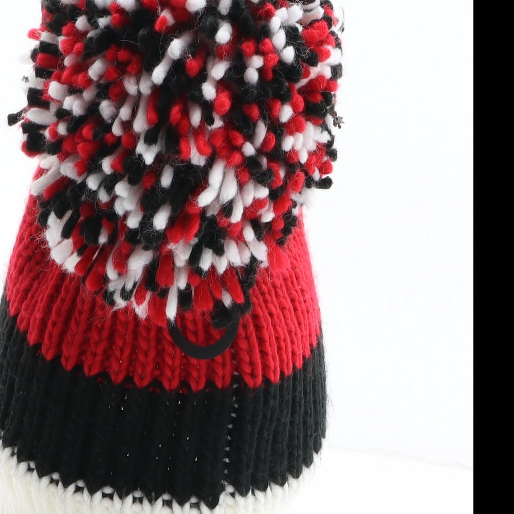 Bigbobblehats Womens Multicoloured Colourblock Acrylic Bobble Hat One Size