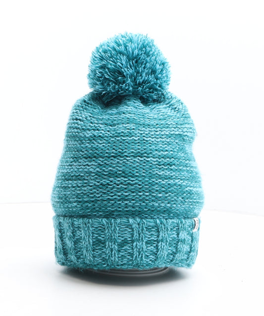 TOG24 Womens Green Acrylic Bobble Hat One Size