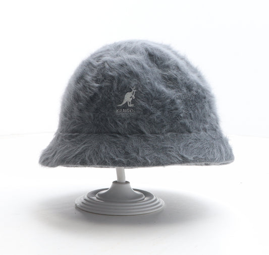 Kangol Womens Grey Angora Bucket Hat Size M